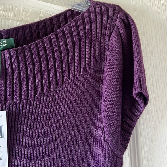 Ralph Lauren Purple Sweater Knit Dress NWT - Picture 4 of 9